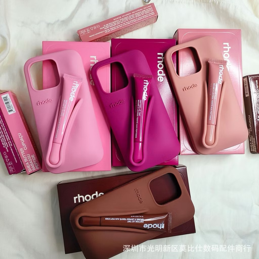 [Haili Com O Mesmo Estilo] Para iPhone 11/12/13/14/15/16 promax capinha Capa De silicone Macio Abs
