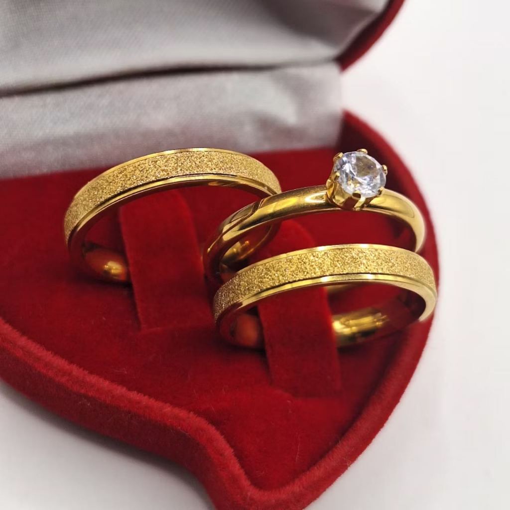 1 par de Alianças de Moeda Antiga Banhado 4mm tradicional em Oferta na Shopee