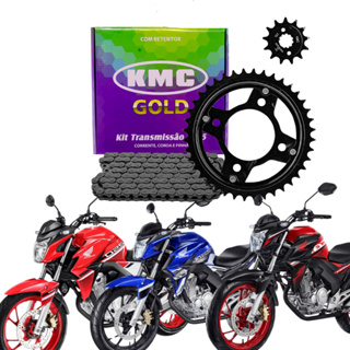 Kit relaçao Cb twister 250 com retentor 2016 2017 2018 2019 2020 2021 2022 kmc gold em Oferta na Shopee