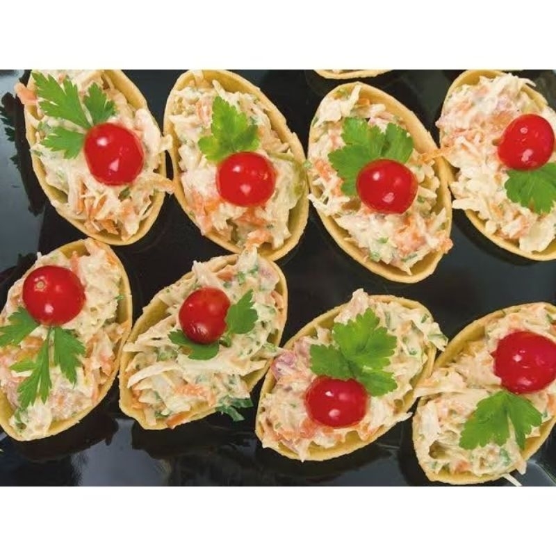 Barquetes Canapés 150 unidades feitas na hora!!! em Oferta na Shopee