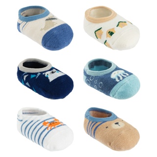 Meia Sapatilha Colorida Antiderrapante Pimpolho Tamanho 16-20 (6-12m)  Menino em Oferta na Shopee