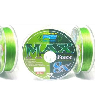 3 LINHAS MAX FORCE MULTIFILAMENTO 8X 0,30mm 39LB 17,7KG