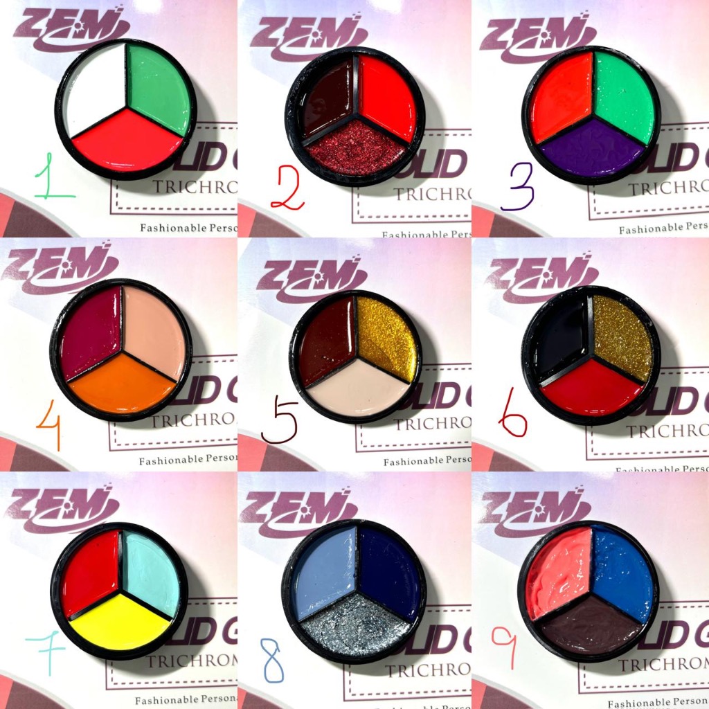 Esmalte sólido Paleta 3 em 1 Gelatina Unhas Nail Art Gel Paint