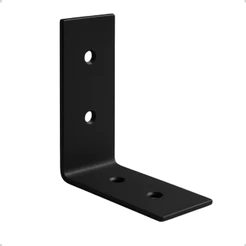 2x Cantoneira Suporte União P/ Madeira 10x10x4 cm L Aço L Prateleira Reforço Mdf Nicho