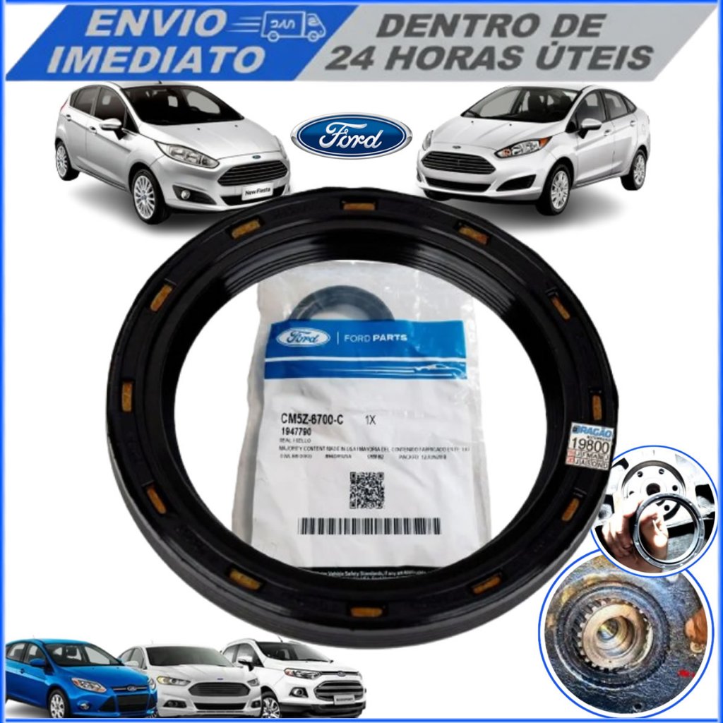 Retentor Dianteiro Virabrequim Ka 2014-2021 / New Fiesta 1.0 2016-2019 CM5Z6700B