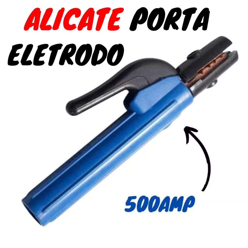 Alicate Porta Eletrodo 500a Azul - Soldaforte