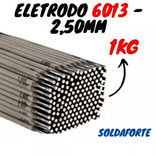 1kg Eletrodo 6013 de 2,50mm (Cinza) - Soldaforte em Oferta na Shopee