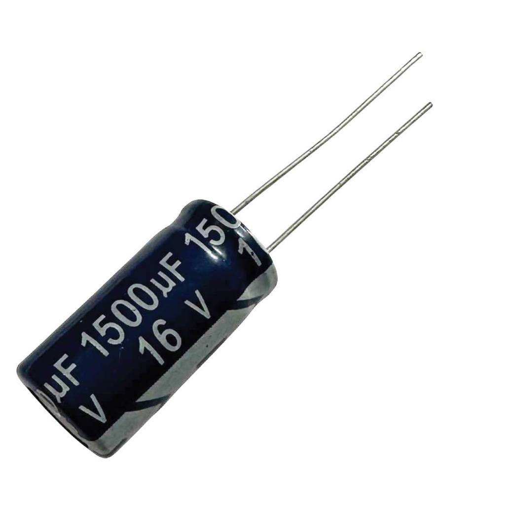 KIT 25 PÇS - CAPACITOR ELETROLITICO 1500 X 16V - 1500X16V