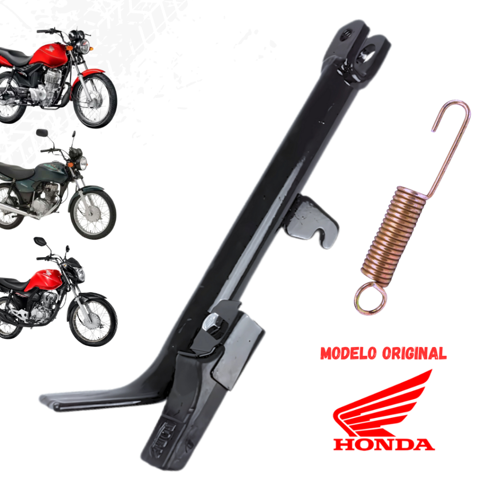 Cavalete Lateral Com Borracha + Mola Titan Fan 125 150 160 1999 Até 2022 em Oferta na Shopee