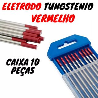 Eletrodo Tungstênio Vermelho 10 Peças (1,60mm/2,40mm/3,25mm) em Oferta na Shopee