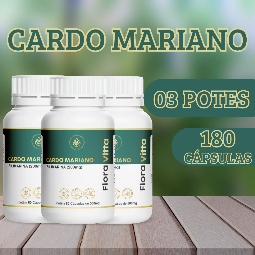 🌿 Cardo Mariano – Suplemento Alimentar em Cápsulas em Oferta na Shopee