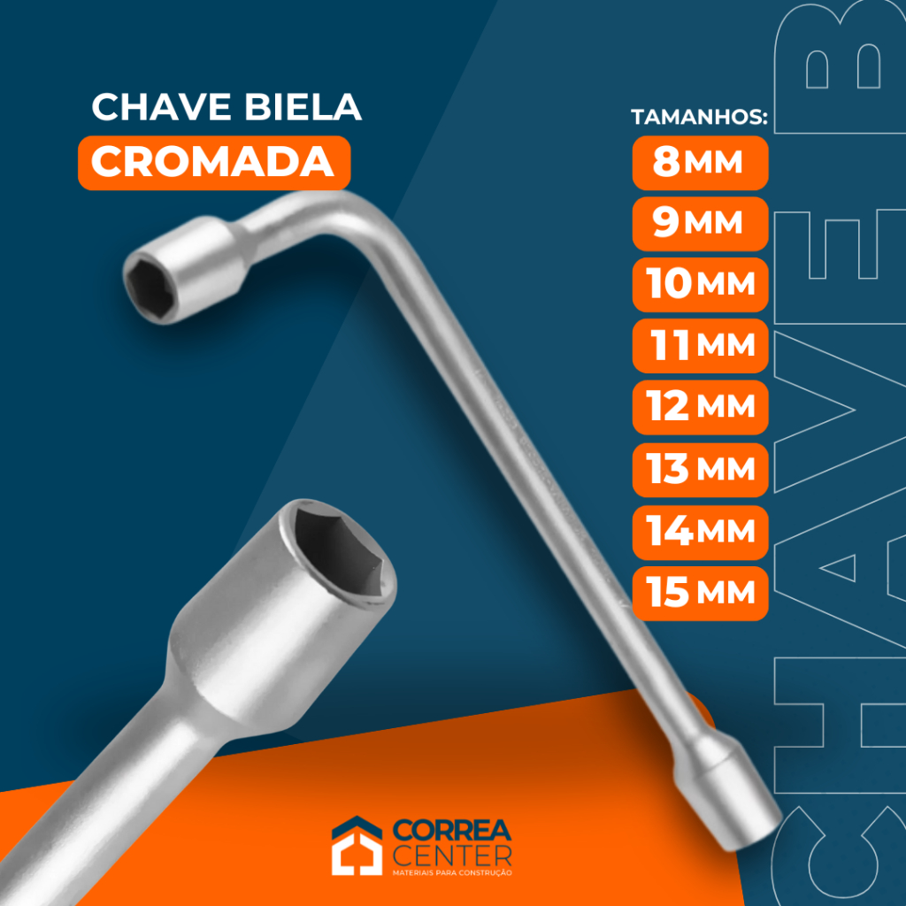 Chave Biela Tipo L Aco Carbono 8mm/9mm/10mm/11mm/12mm/13mm/14mm/15mm Ferramenta Mecanica