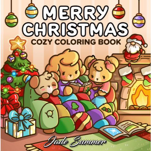Kit 45 Desenhos de Merry Christmas Para Colorir - (Folha Soltas) A4 75g