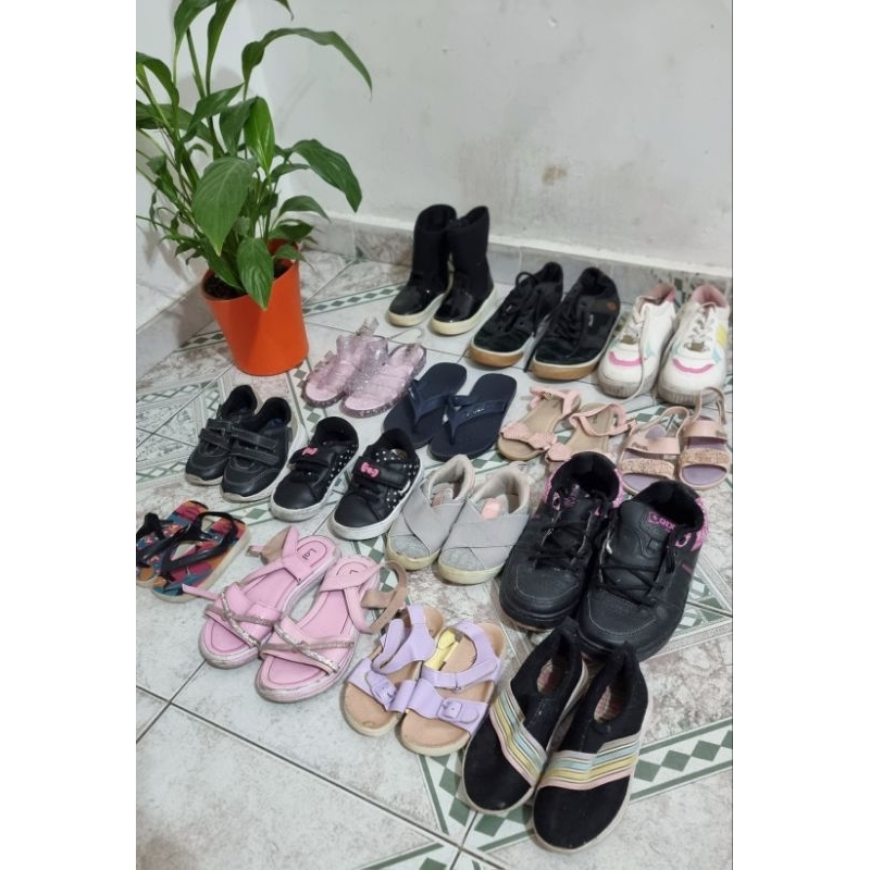 Lote com 15 Calçado Infantil Modelo e Tamanho Diversos Envio Aleatório