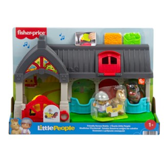 Little People Friendly Horses Stable com sons, 6 peças de brinquedo - Fisher-Price Hwr84