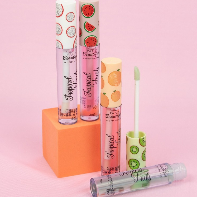 Gloss Brilho Labial Tropical Fruits Frutas Face Beautiful — imagem 2 de 2