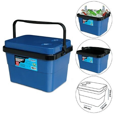 Cooler Caixa Térmica Freezer Portátil Com Alça 17 Litros - Arqplast