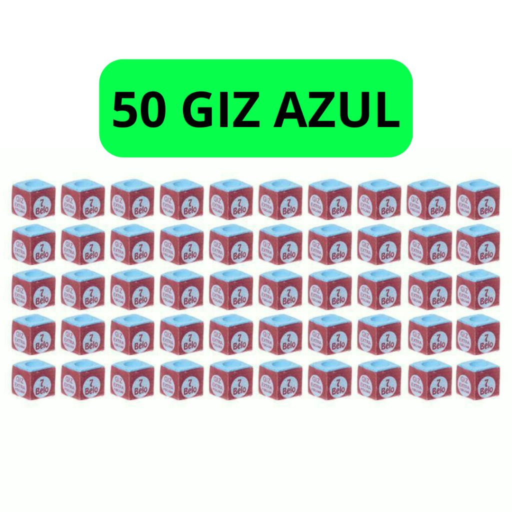 Giz 7belo Para Tacos de Sinuca Bilhar Caixa Com 50 Unidades em Oferta na Shopee