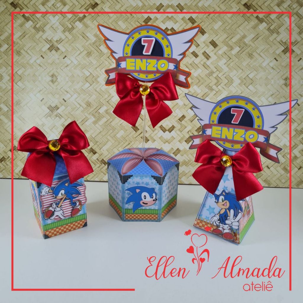 Kit Lembrancinhas Personalizadas Sonic-Lembrancinhas Sonic-Lembrancinhas Personalizadas Sonic