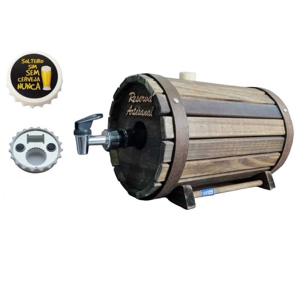 Pingometro Barril 5Lts Madeira Cachaça Barrica Rústico 6690