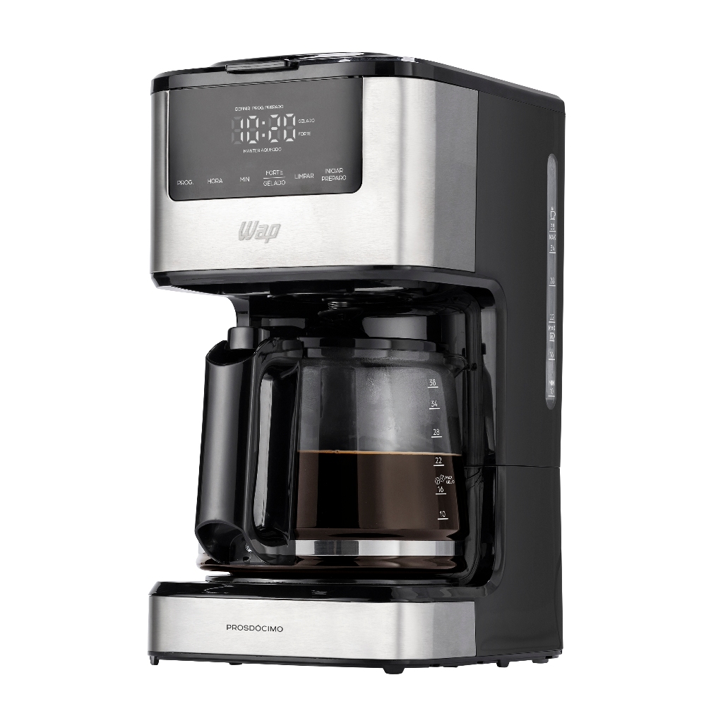 Cafeteira Digital Aroma Programável WAP Prosdócimo WCD1500 900W Com Timer Programável de 24 horas 220V