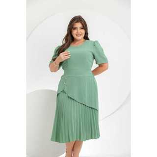 Vestido Midi Feminino Elegante em Oferta na Shopee