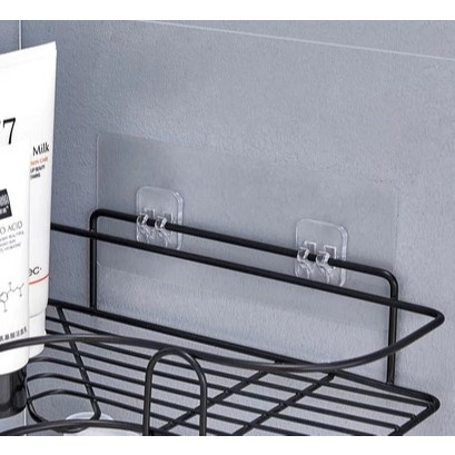 Prateleira Triangular de Banheiro e Cozinha com Suporte Adesivo para Shampoo e Sabão-Organizador de Produtos de Higiene · foto 2