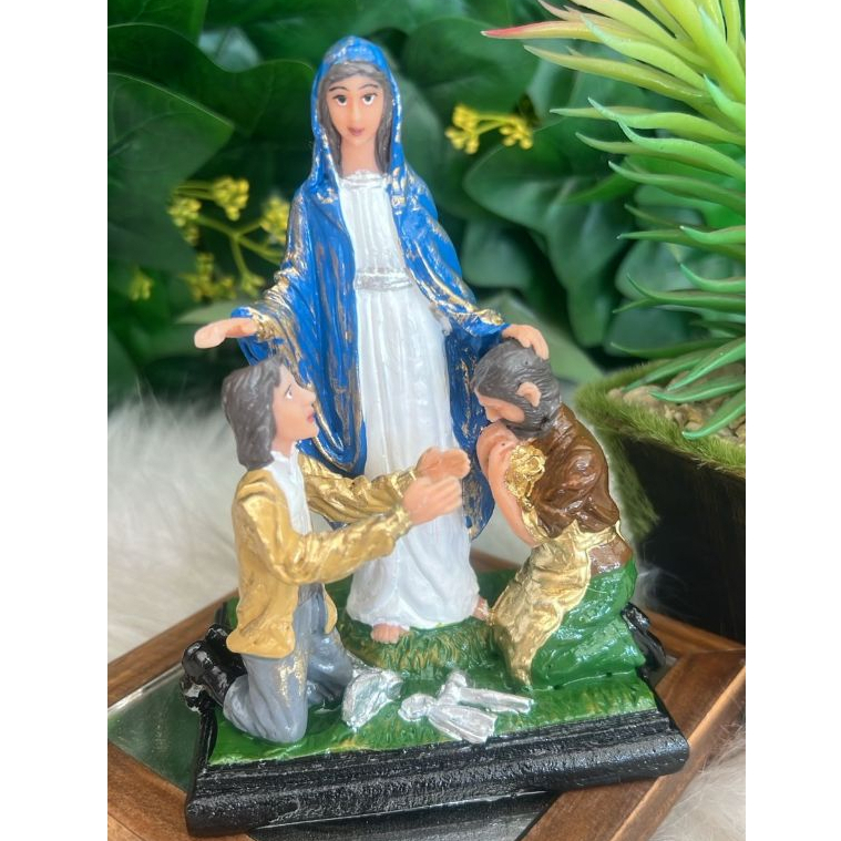 Imagem Nossa Senhora do Trabalho em Resina 14 CM Proteção no Emprego e Trabalho