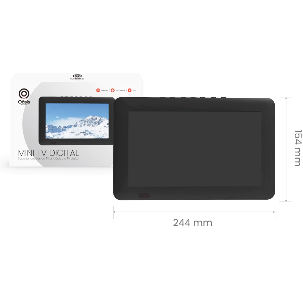Mini Tv Digital Monitor Portátil 9 Polegadas Led Hd Usb Av - Envio Imediato
