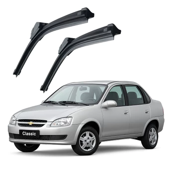 Par de Palhetas Limpador de Parabrisa Dianteiro Para Chevrolet Corsa Classic 1995 Até 2016
