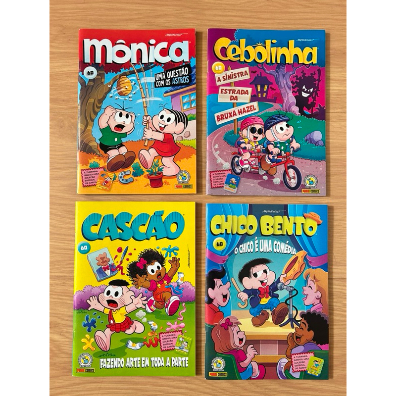 Mônica, Cebolinha, Cascão e Chico Bento 60 com cards
