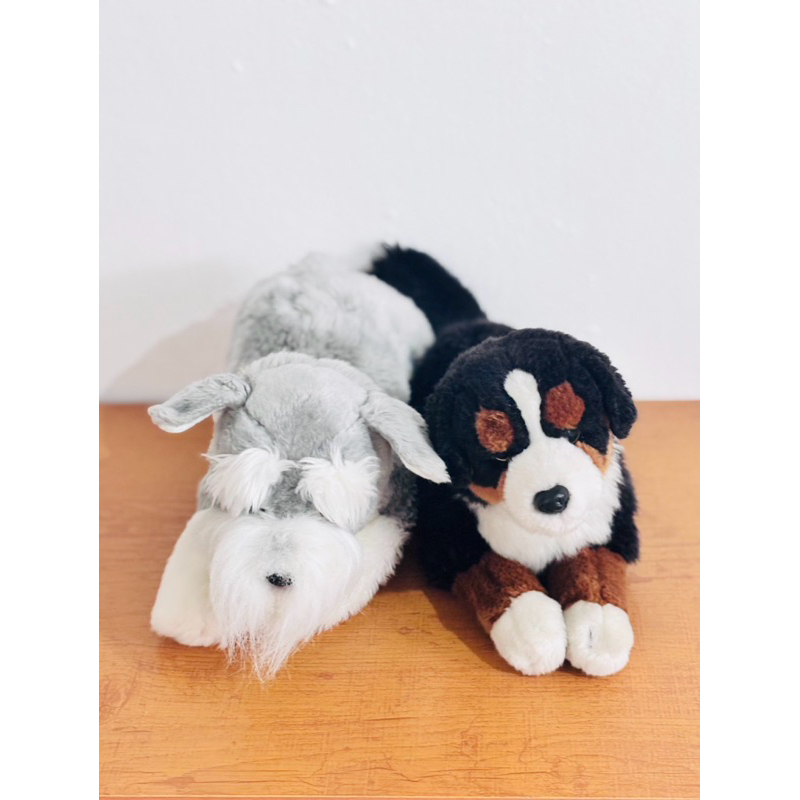 Pelúcia Cachorro, Bernese e Schnauzer,Hand Crafted, Classic Manuque Unidade (Usado)