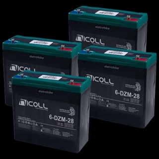 Kit 4 baterias para moto elétrica  e triciclos elétricos 6-DZM-28. em Oferta na Shopee
