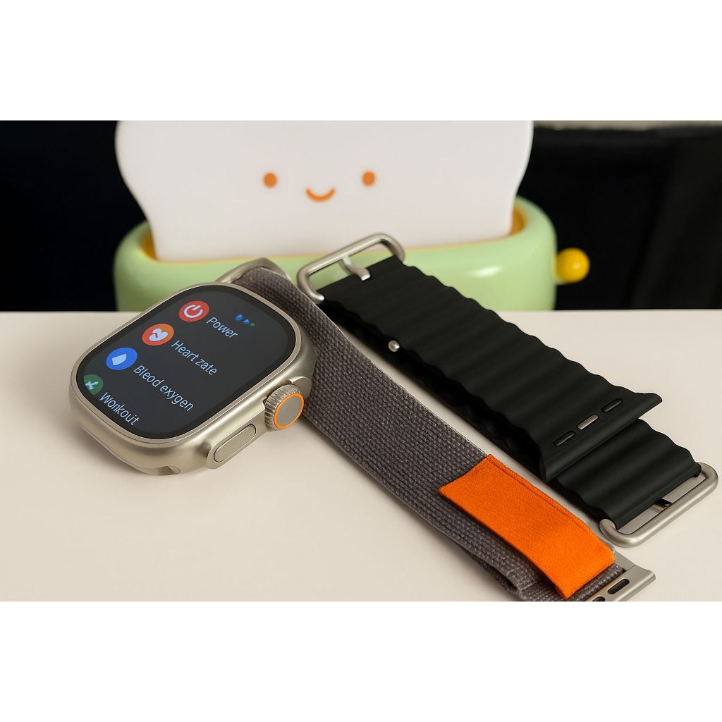 HK9 Ultra Smartwatch Relógio Inteligente Série 8 2.02 " AMOLED Tela Infinita NFC 500 + Discagem Pedômetro Mulher H