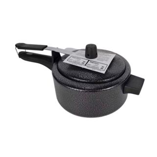 Panela De Pressão 3 litros Preta Craqueada e Polida - ASJ em Oferta na Shopee