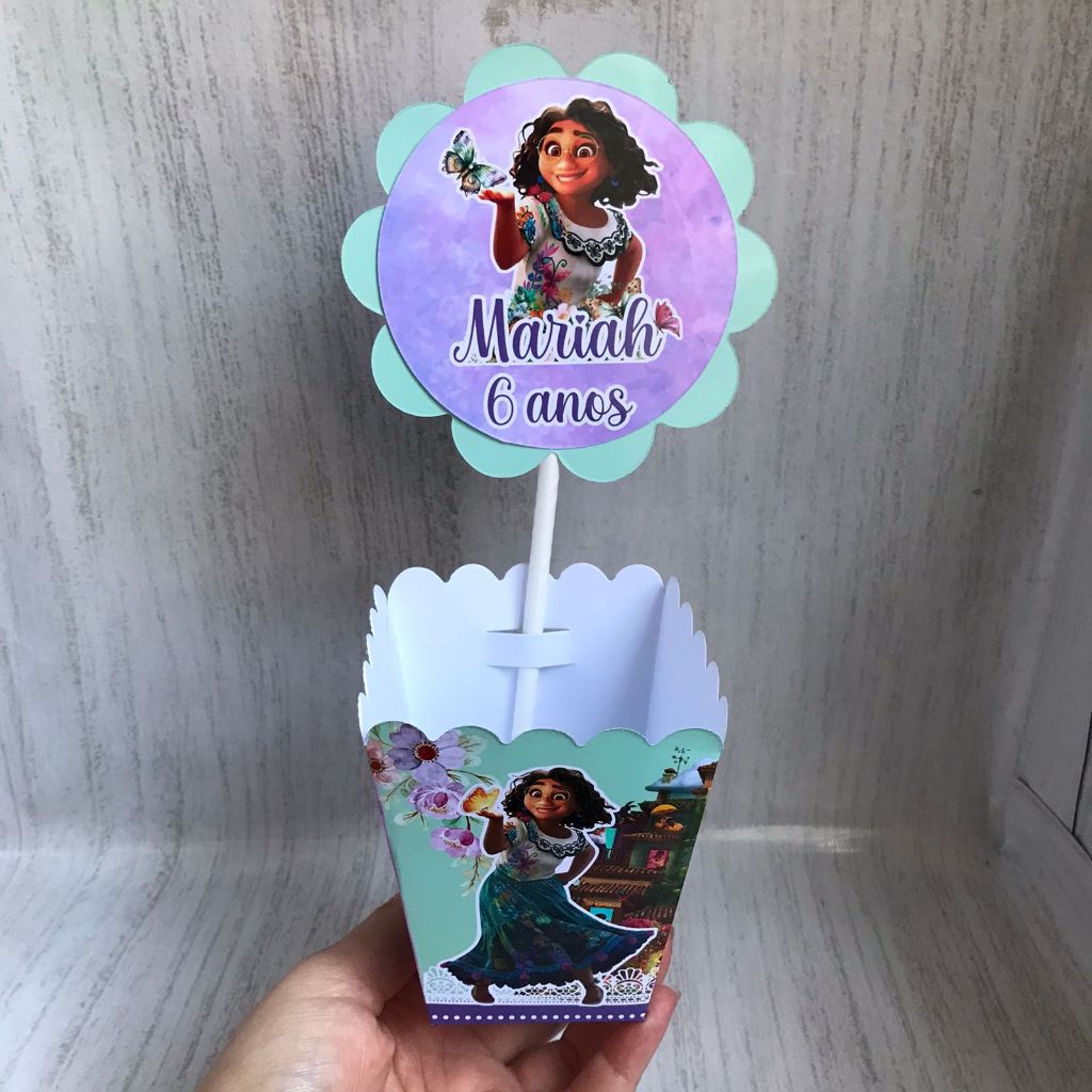 Centros de mesa Cachepot Encantado Personalizado com Nome | Cachepot Festa Infantil Chá Aniversário Decoração