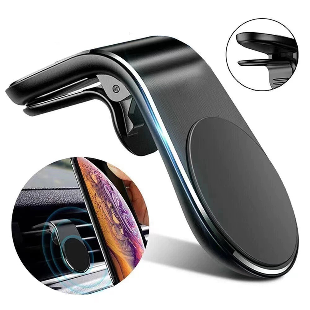 Suporte Automotivo de Celular Magnético 360° Automotivo Imã Carro Grade do Ar Condicionado