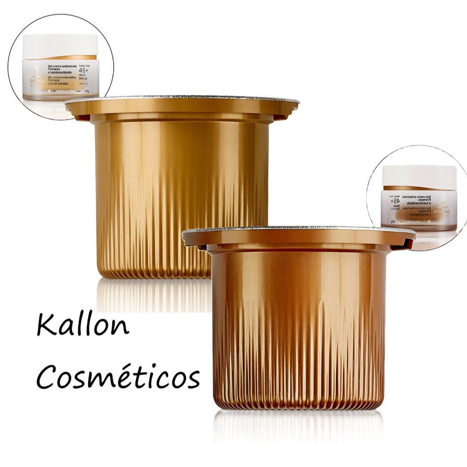 Kit Refil Gel Creme 45+ Dia Antissinais Firmeza e Luminosid Chronos 40 g e Gel Creme Antissinais 45+ Noite, Natura Cosme