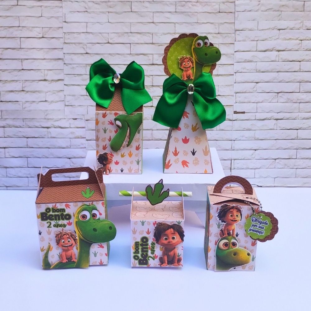 Kit de Festa Personalizado O Bom Dinossauro | Aniversário O Bom Dinossauro | Lembrancinha de festa O Bom Dinossauro