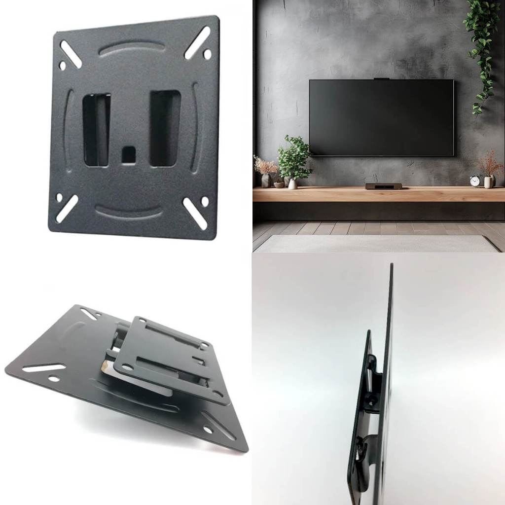 Suporte para TV e Monitor de parede 14 a 28 Polegadas Universal Fácil Instalação Original Exbom  Top