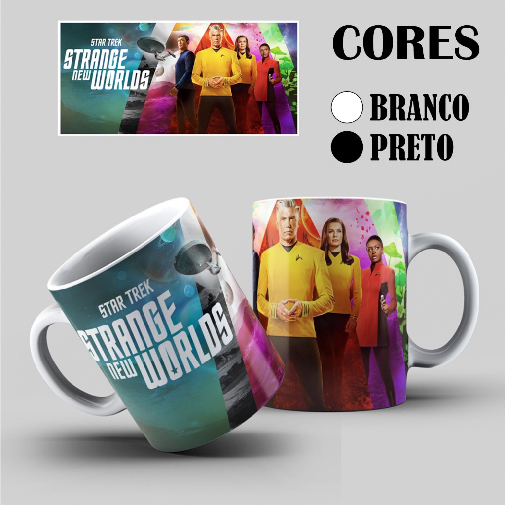 Caneca Star Trek: Strange New Worlds (Série): Vários Modelos - Casa e Louça
