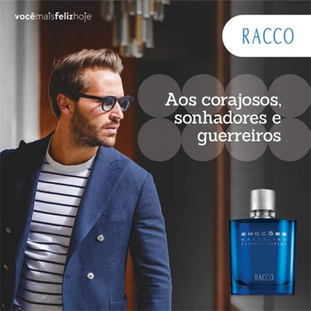 Perfume EmoçRacco Masculino Roberto Carlos 50ml Super Promoção Envio Já Presente Mais Vendido