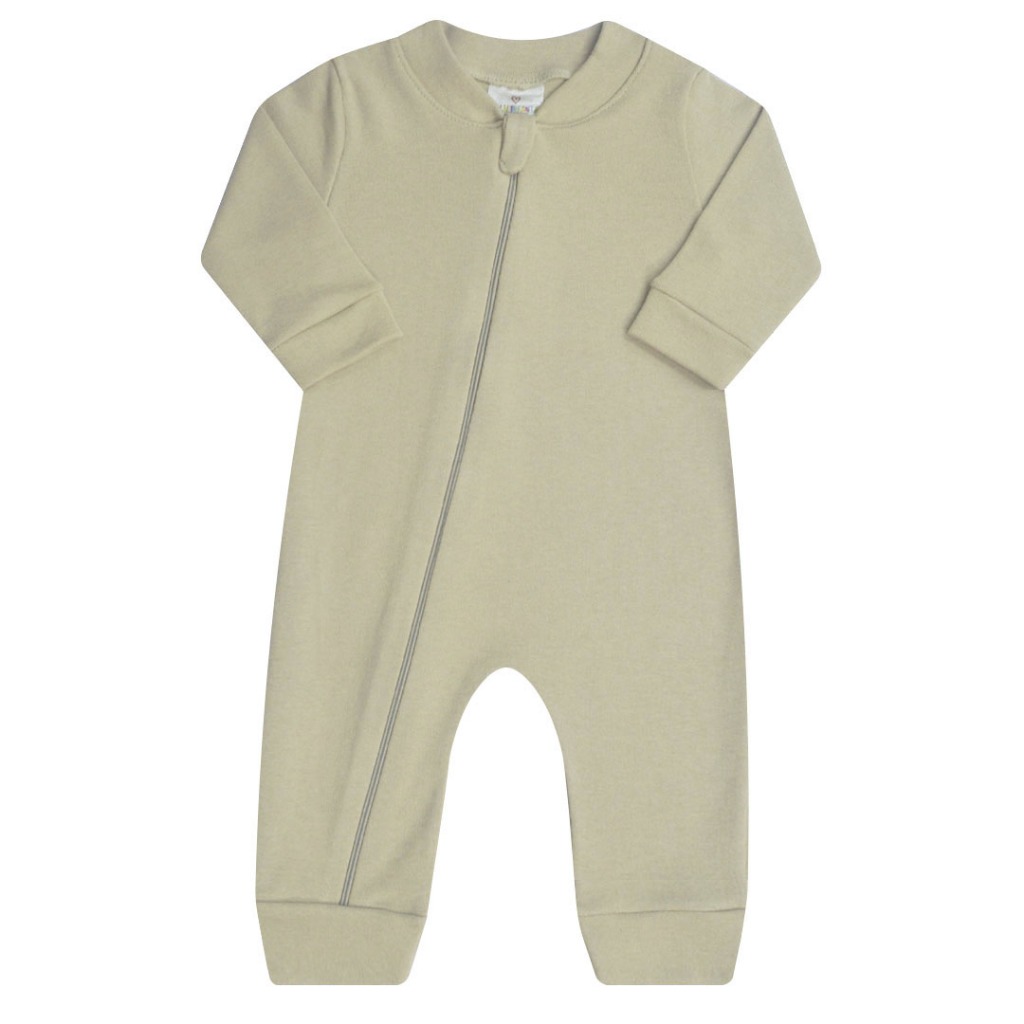 Macacão Bebê Minimalista com Ziper em Suedine em Oferta na Shopee