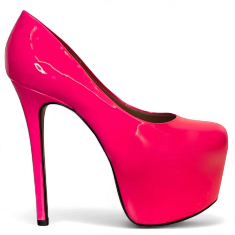Sapato Feminino Social Salto Alto Plataforma Meia Pata Festa Formatura 15cm Mary So Pretty Shoes Alta Qualidade