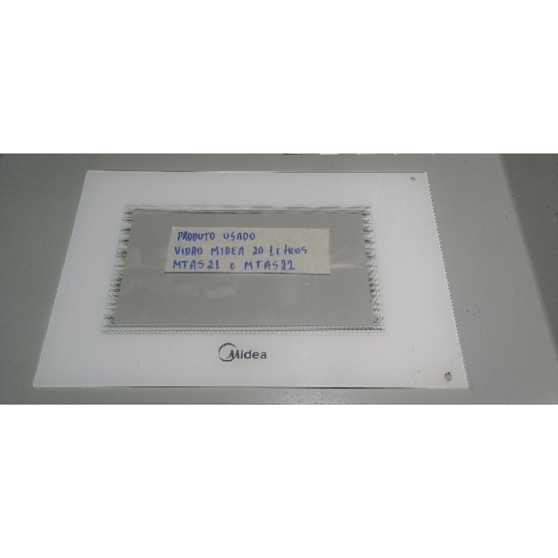Vidro Porta Microondas Midea 20L MTAS21 (127V) e MTAS22 (220V)