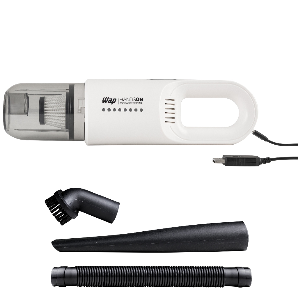 Aspirador de Pó WAP Handson Portátil A Bateria com 16 Min de Autonomia 50W e Acessórios