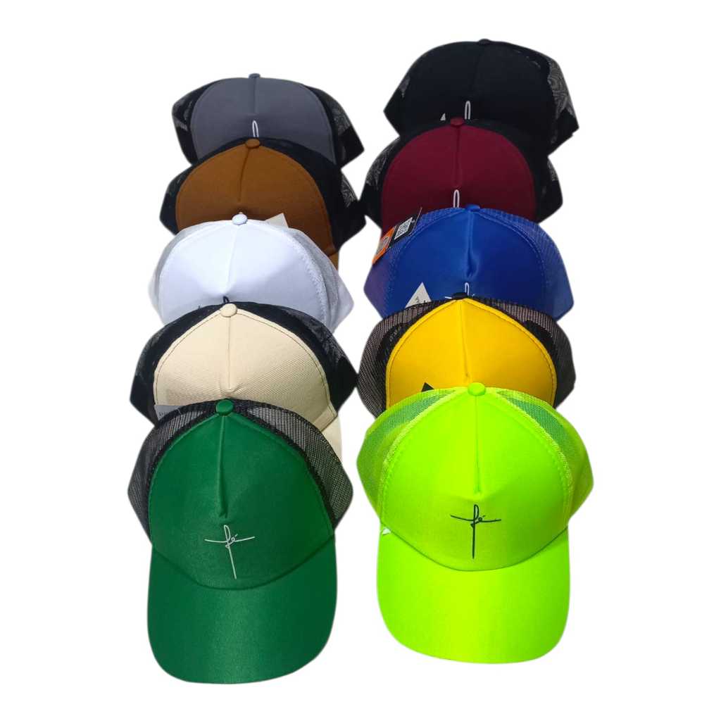 Boné Fe 10 Kits De Boné Adulto Multimarcas Telinha Redinha Bumbeta Bune