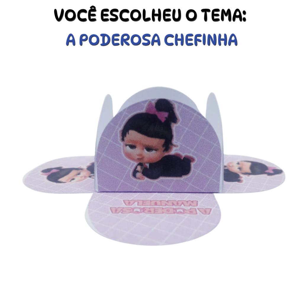 Forminhas personalizadas para doces – Tema A Poderosa Chefinha - Lembrancinha Festa Infantil