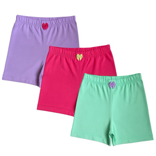 KIT SORTIDO 3 Shortinho Para Usar Com Vestido Cotton Algodão Detalhe Laço Cores Lisas Sortidas 2 a 12 Anos (0063) em Oferta na Shopee