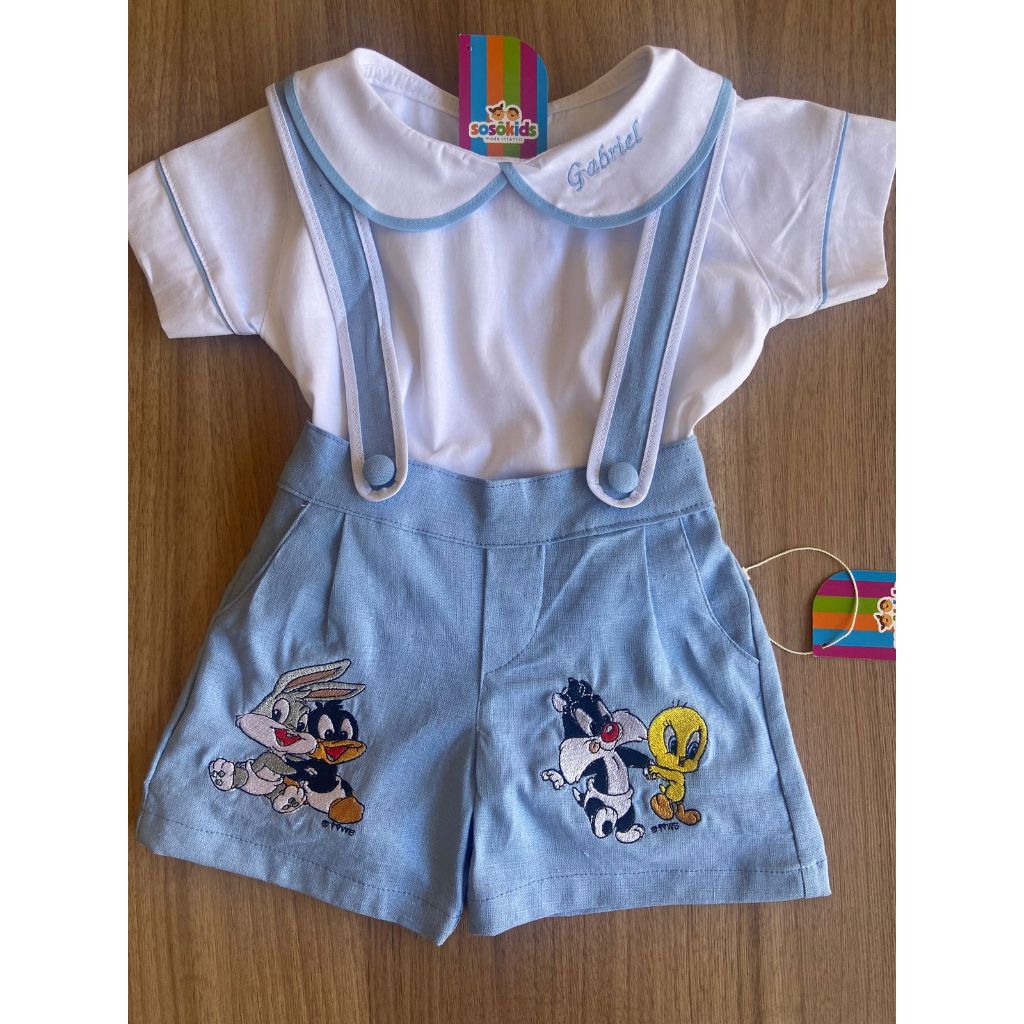 babylooney/pernalonga/aniversario/personalizado/menino/tematico/conjunto
